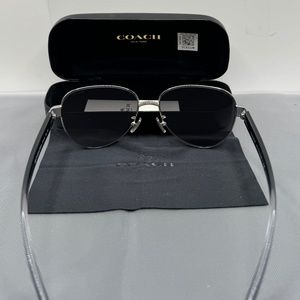Coach HC 7111 9001T3 Silver 57mm Sunglasses